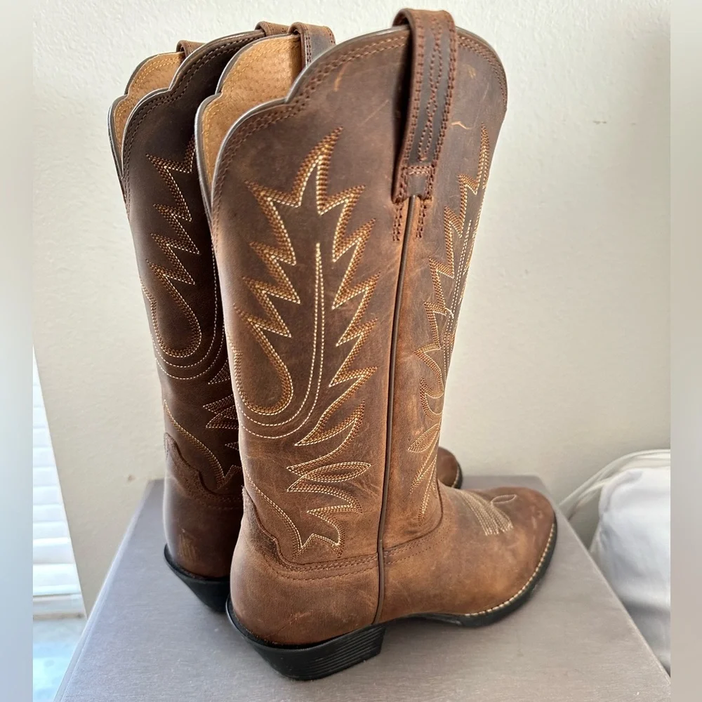 Ariat Heritage R Toe Western Boot - Picture 3 of 9